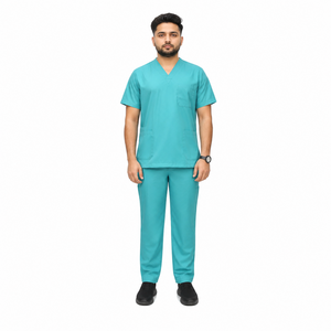 02 medical mens teal scrubs