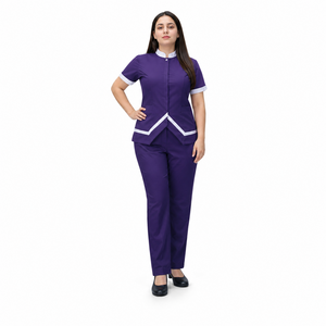 12 housekeeping purple uniform